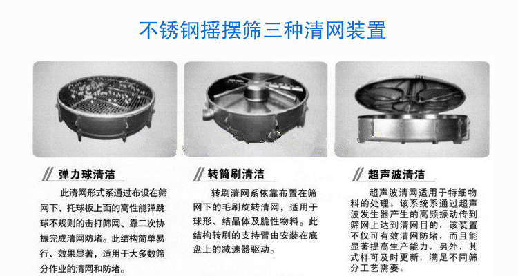 不銹鋼搖擺篩優(yōu)勢